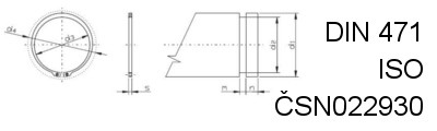 DIN471 d3          - pojistn kr. pro hdel   SN022930