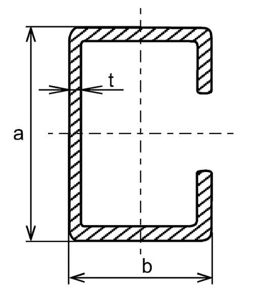 Profil ohban  C 50x30x15x2         DIN59413  - S235JR dle EN10