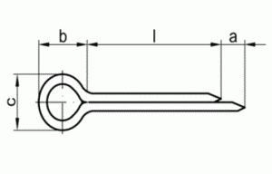 DIN94   1,2x8  Zn     - zvlaka SN021781  ISO1234