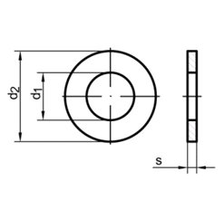 DIN134 M6x14x1,50   Zn     - podloka ploch