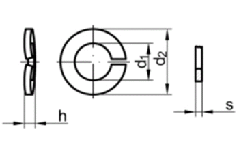 DIN128 M12  Dacromet   - podloka prun SN021731