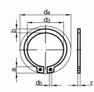 DIN471 d5 A2     - pojistn kr. pro hdel   SN022930