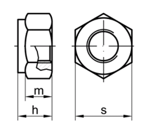 DIN982 M14 Zn        - matice samojistn SN021492