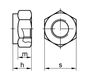 DIN985 M10x1  Zn   - matice samojistn SN021492