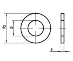 DIN988 10x16x0,5 Zn  - podloka vymezovac  ( SN021702 )