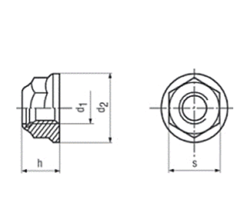 DIN6926 ozub. M6 A2        - ozuben matice samojistn - lmcov