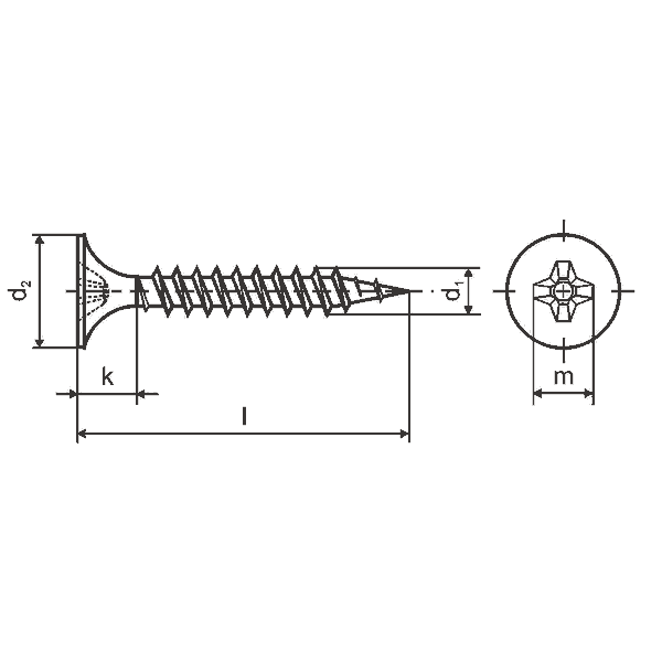 Vrut sdr.  3,5x25   TN s dvouchod. zv.