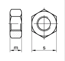 DIN934 M60x4  t.8 Zn      - matice SN021401  ISO8673