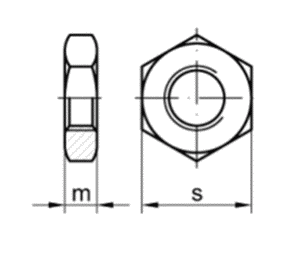 DIN439 M10x1        - matice nzk SN021403  ISO8675