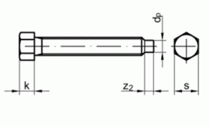 DIN561 M8x30         - roub odtlan s pkem  SN021115