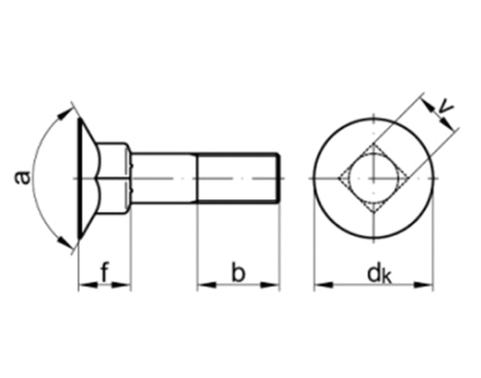 DIN605 M6x45         - roub zpustn se tyhranem  SN021327