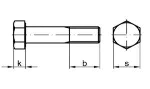 DIN7990 M12x65         - roub pro ocel. konsr.  SN021308