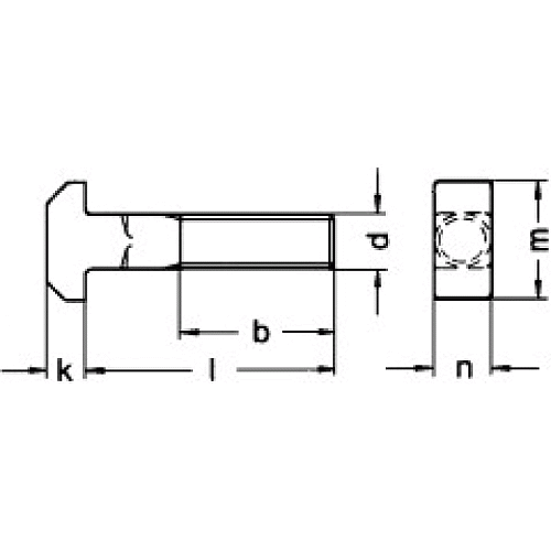 DIN186 B M10x35 r.Zn     - r. s hlavou T a tyhranem  SN021