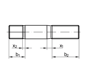 DIN939 M12x30  8.8 Zn  - zvrtn roub do litiny  SN021176