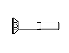 DIN7991 M16x50 8.8 Zn  - roub zap.hl.imbus ISO10642