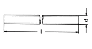 DIN975 M8x1000  lev   Zn  - zvitov ty