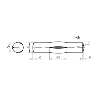 DIN1475 5x40  A2      - kolk s rh. ve sted. tetin dlkySN0