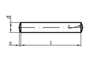 DIN7 2x20       - kolk vlcov  SN022150  ISO2338