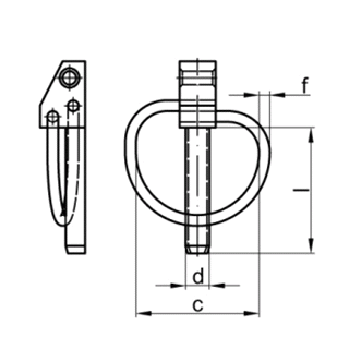 Kolk  LP 8  Zn  pojistn prun DIN11023