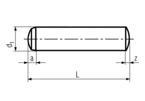 DIN6325 2,5x8       - kolk vlcov kalen  SN022152  ISO8734