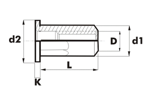 Nt. matice M5  redukovan semi hexagonln (zpust.) - A2