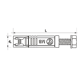 Kotva rozprn  M16/20x160  SBX se roubem