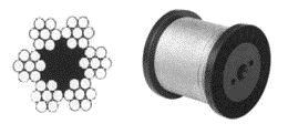 Lano ocelov d=8,0mm  Zn  6x7+FC  SN024320.55