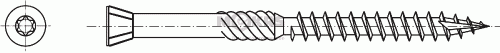 roub terasov 5x60  AISI410  NEREZ