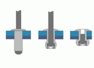 DIN7337  3,2x6 Al/ST RAL8017  BRALO - trhac nt SN022391