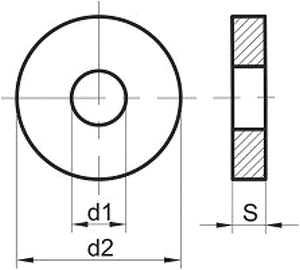 DIN7989 M24  Zn     - podloka pro ocel. konstr. SN021708