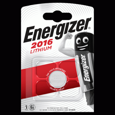 Baterie Energizer CR2016  blistr 1ks lith. knoflk.